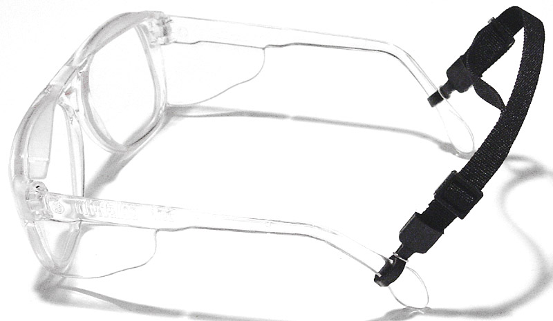 Glasses shown with Glass-Gard eyeglass holders
